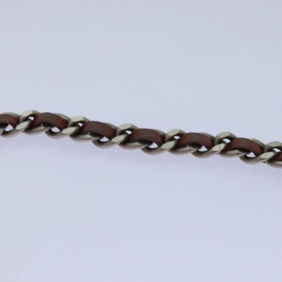 CHANEL Choco Bar Chain Hand Bag Suede Orange CC Auth bs16570 - Picture 8 of 16